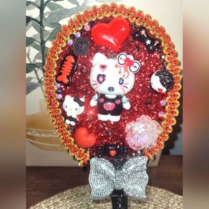 Beautiful Sanrio hand mirror, Hello Kitty on Halloween.